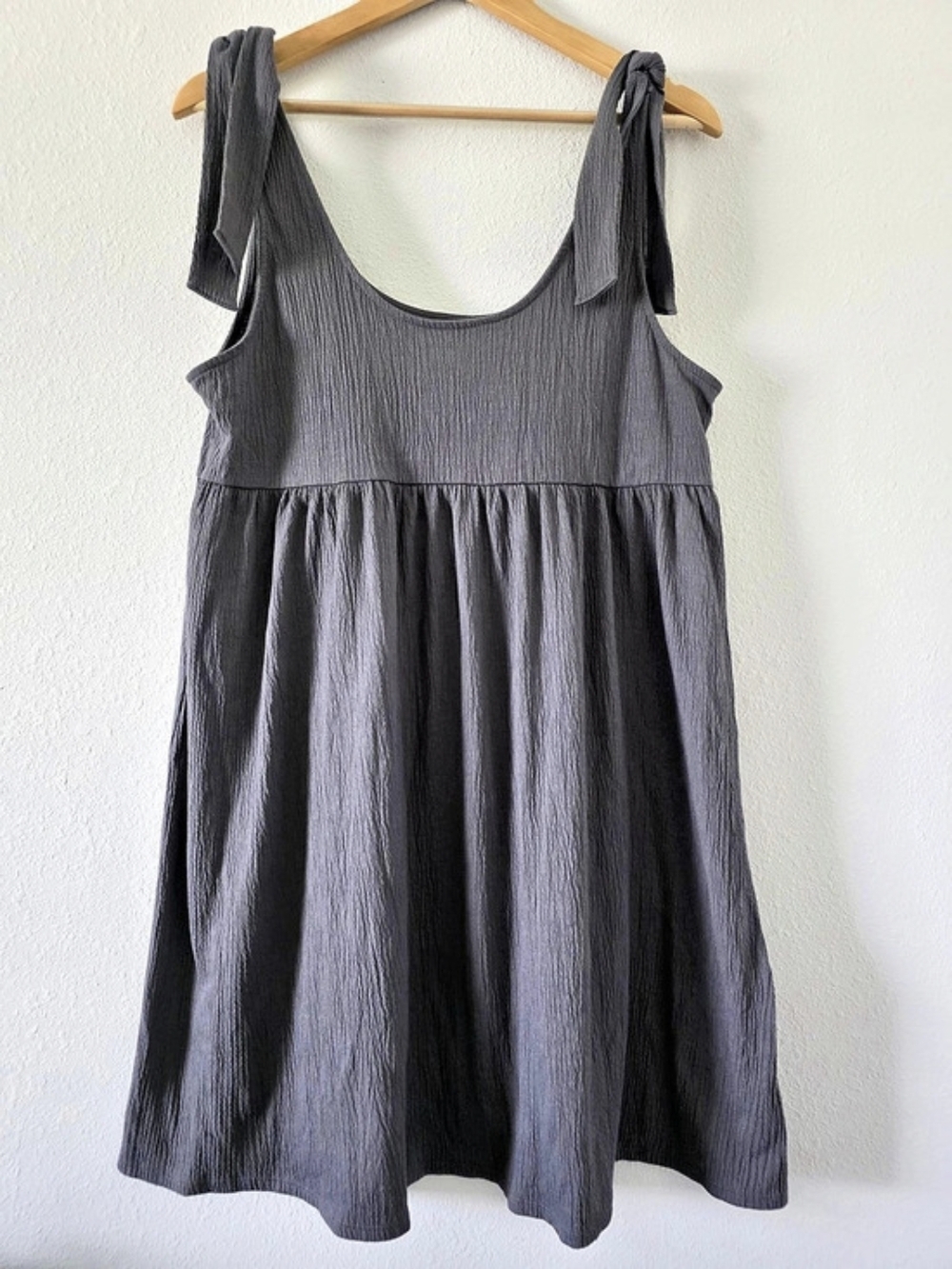 Wild Fable Textured Mini Dress in Gray Size XL